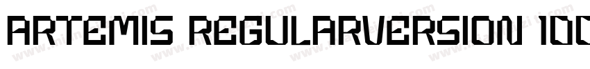 Artemis RegularVersion 1001Fontse字体转换